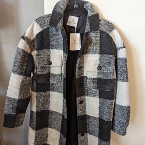 Anine Bing Maeve Flannel Jacket Size S NWT